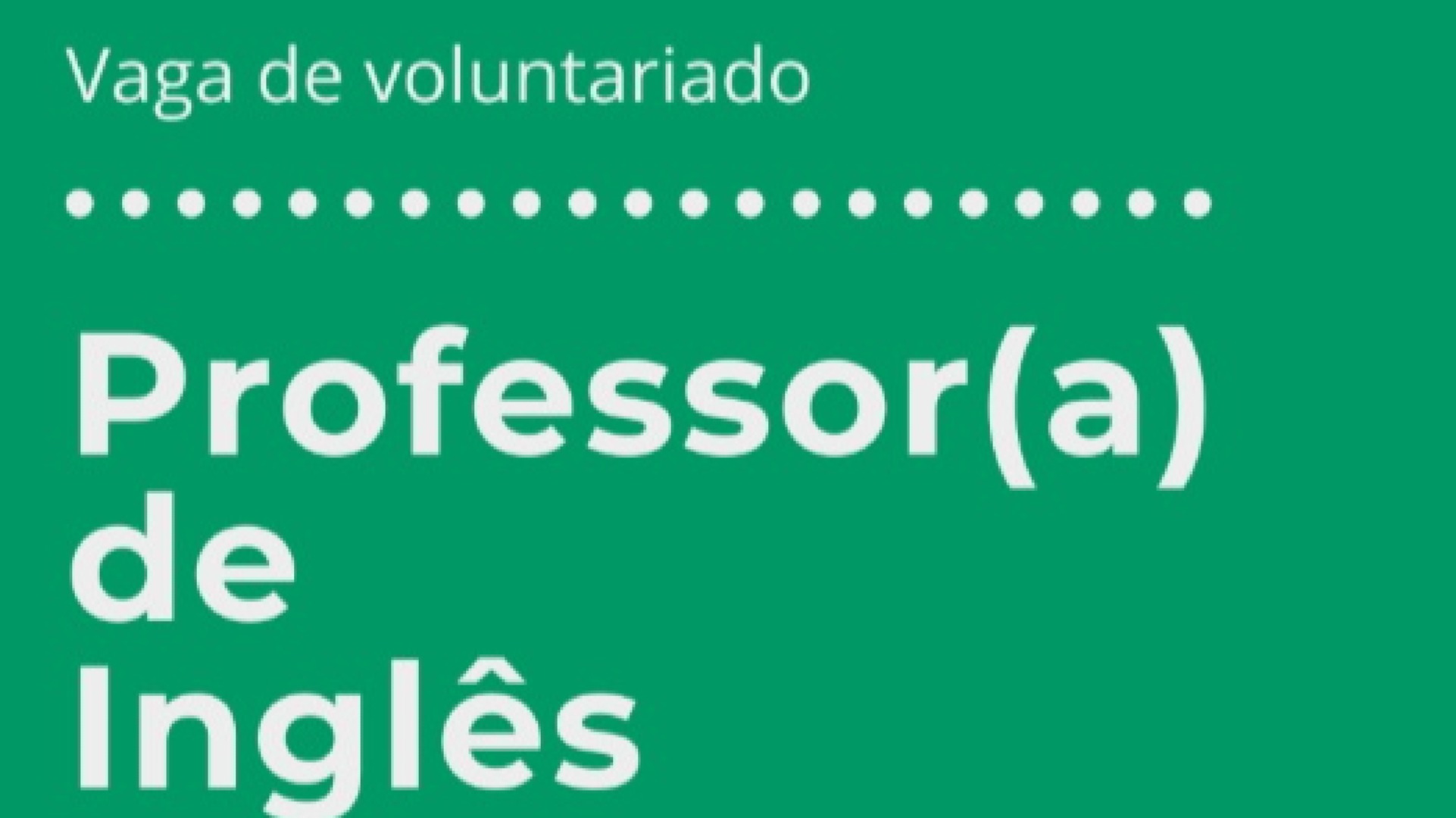 Professor(a) de Inglês